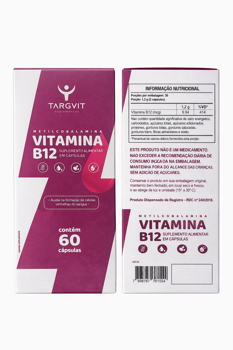 VITAMINA B12 - TARGVIT SUPLEMENTOS